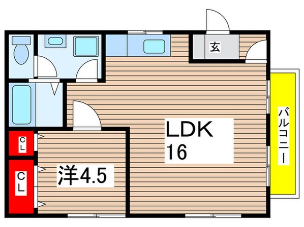 永橋ハイツの物件間取画像